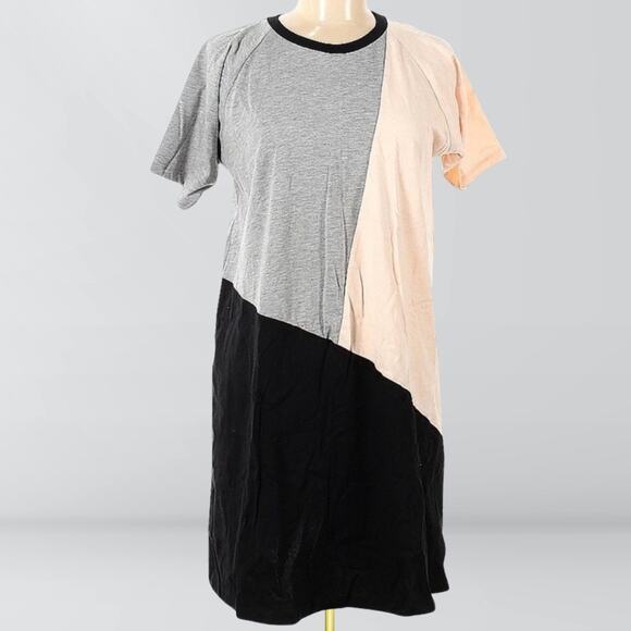 ASOS Colour Block 3 Color Tee Shirt Dress - Picture 1 of 2